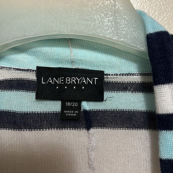 Lane Bryant Women’s Lightweight Striped Open Front Cardigan Size 18/20 - Picture 3 of 3
